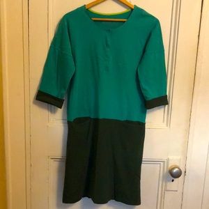 Gudrun Sjoden colorblock recycled cotton jersey dress